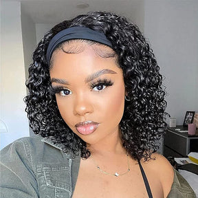 Brazilian Kinky Curly Headband Wigs